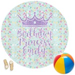 Birthday Princess Round Beach Towel (Personalized)