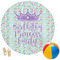 Birthday Princess Round Beach Towel (Personalized)