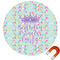 Birthday Princess Round Car Magnet - 10" (Personalized)