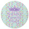 Birthday Princess Round Rubber Backed Coaster (Personalized)