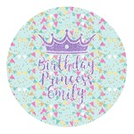 Birthday Princess Round Decal - Medium (Personalized)