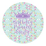 Birthday Princess Round Decal - Large (Personalized)