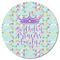 Birthday Princess Round Fridge Magnet - FRONT