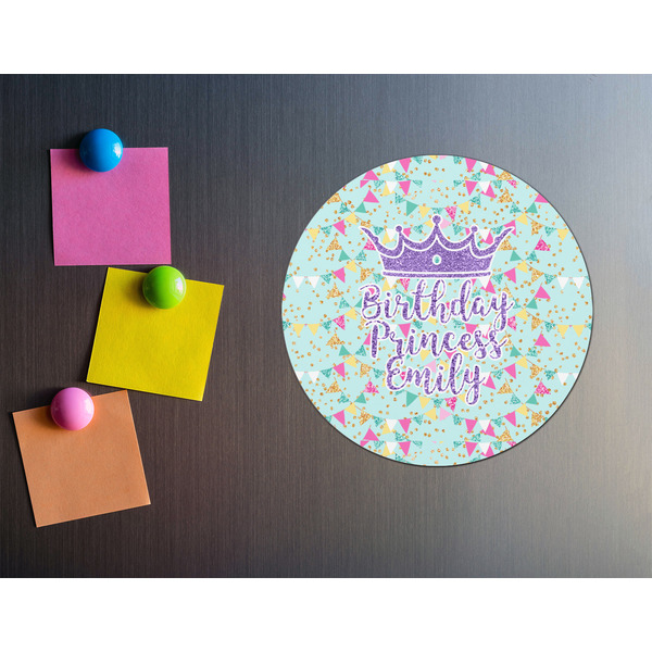 Birthday Princess Round Fridge Magnet - LIFESTYLE