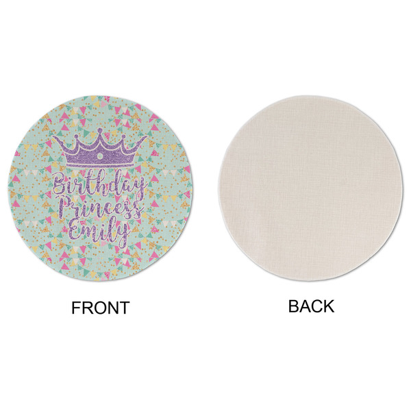 Birthday Princess Round Linen Placemats - APPROVAL (single sided)