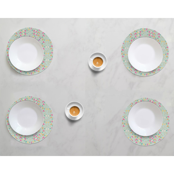 Birthday Princess Round Linen Placemats - LIFESTYLE (set of 4)