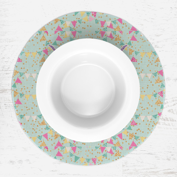 Birthday Princess Round Linen Placemats - LIFESTYLE (single)