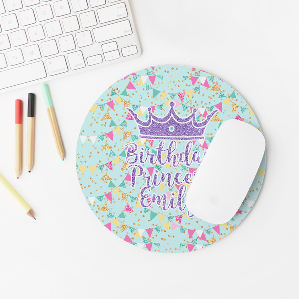 Birthday Princess Round Mousepad - LIFESTYLE 2