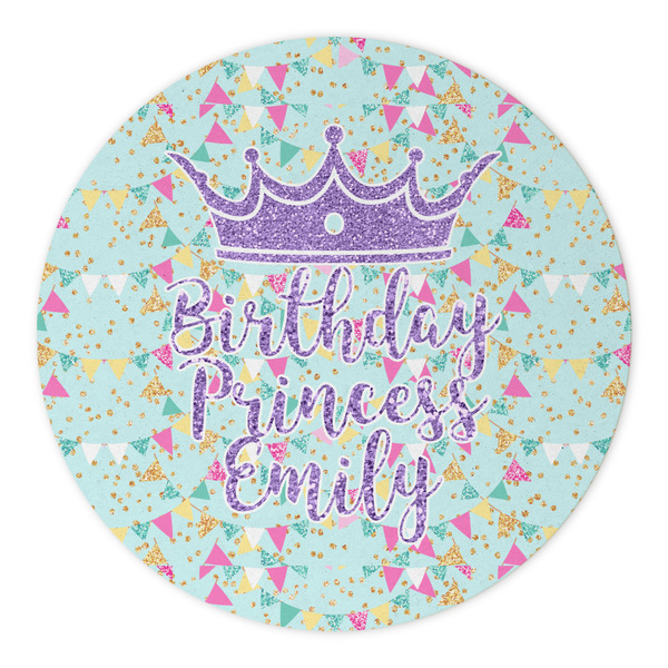 Birthday Princess Round Paper Coaster - Approval