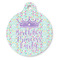 Birthday Princess Round Pet ID Tag (Personalized)