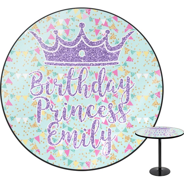 Custom Birthday Princess Round Table - 24" (Personalized)