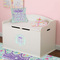 Birthday Princess Round Wall Decal on Toy Chest