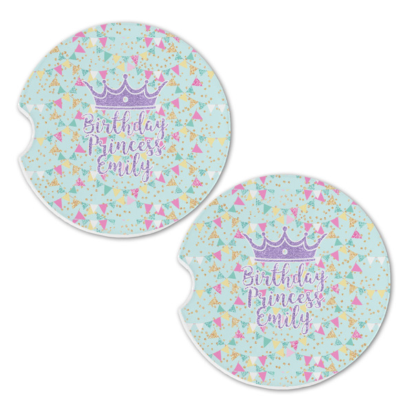 Birthday Princess Sandstone Car Coasters - Set of 2