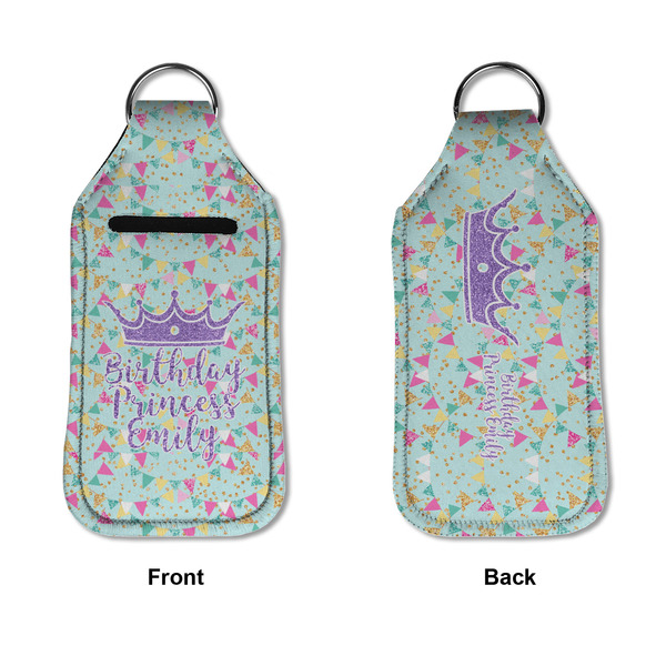 Birthday Princess Sanitizer Holder Keychain - Large APPROVAL (Flat)