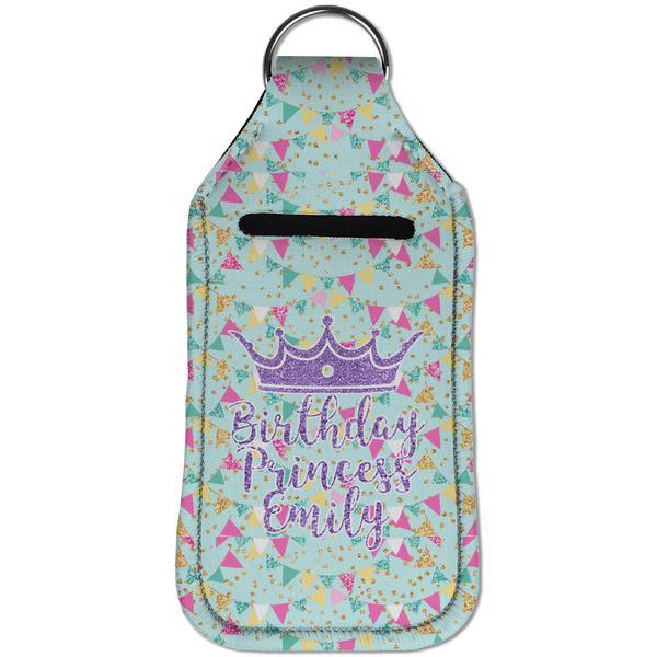 Birthday Princess Sanitizer Holder Keychain - Large (Front)