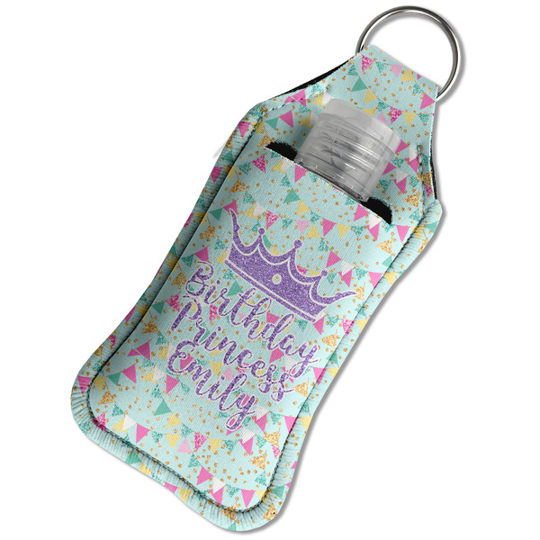 Birthday Princess Sanitizer Holder Keychain - Large in Case