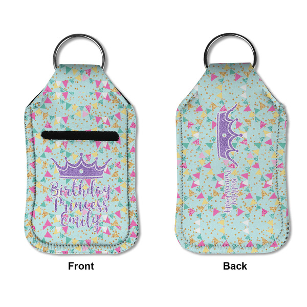 Birthday Princess Sanitizer Holder Keychain - Small APPROVAL (Flat)