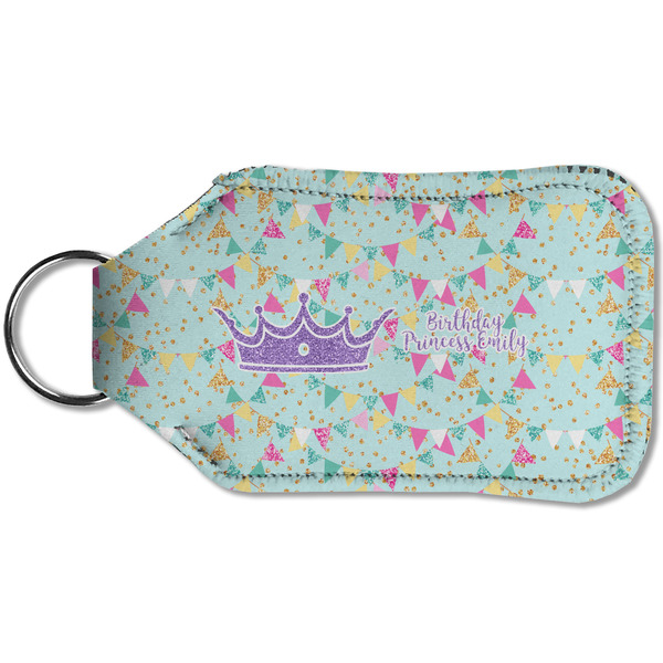 Birthday Princess Sanitizer Holder Keychain - Small (Back)