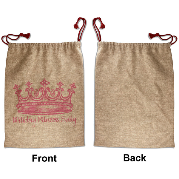 Birthday Princess Santa Bag - Approval - Front