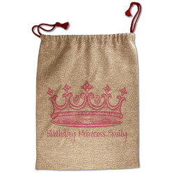 Birthday Princess Santa Sack - Front (Personalized)