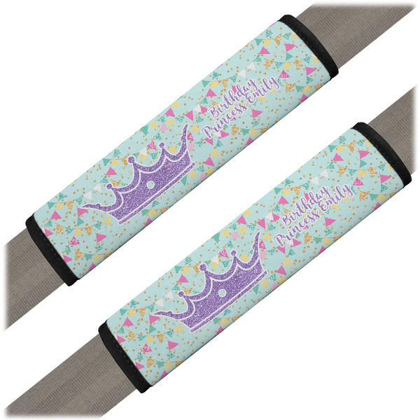 Custom Birthday Princess Seat Belt Covers (Set of 2) (Personalized)