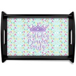 Birthday Princess Black Wooden Tray - Small (Personalized)