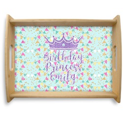 Birthday Princess Natural Wooden Tray - Large (Personalized)