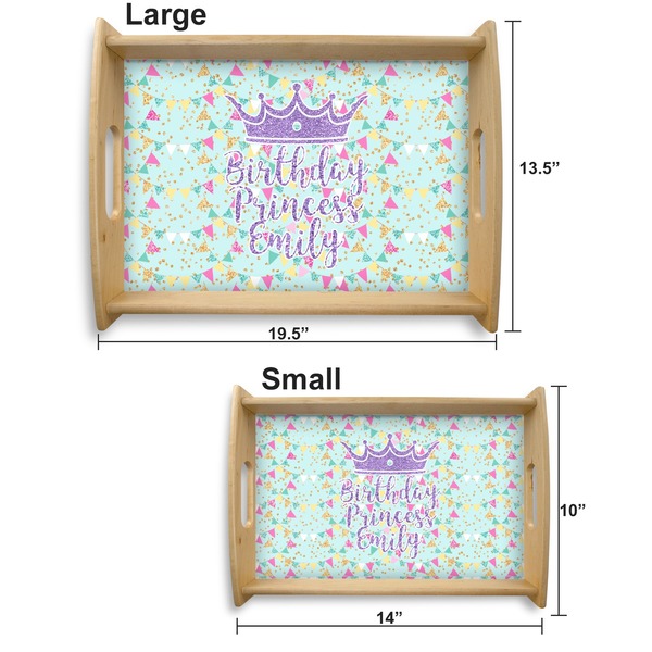 Birthday Princess Serving Tray Wood Sizes