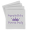 Birthday Princess Set of 4 Sandstone Coasters - Front View