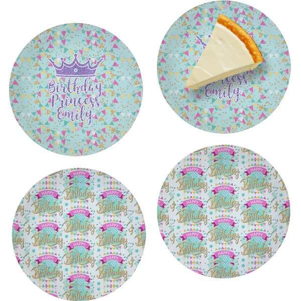Birthday Princess Set of Appetizer / Dessert Plates