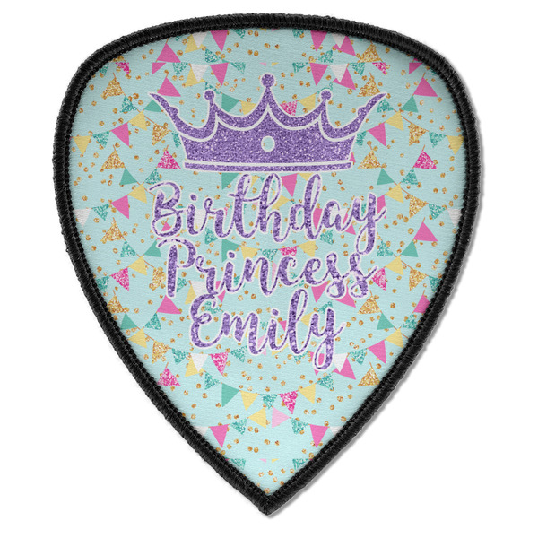Custom Birthday Princess Iron on Shield Patch A w/ Name or Text
