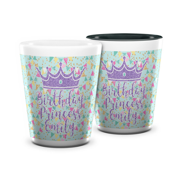 Custom Birthday Princess Ceramic Shot Glass - 1.5 oz (Personalized)