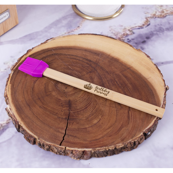 Birthday Princess Silicone Brush - Purple - In Context