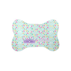 Birthday Princess Bone Shaped Dog Food Mat (Small) (Personalized)