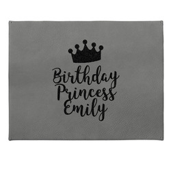Birthday Princess Small Gift Box w/ Engraved Leather Lid (Personalized)
