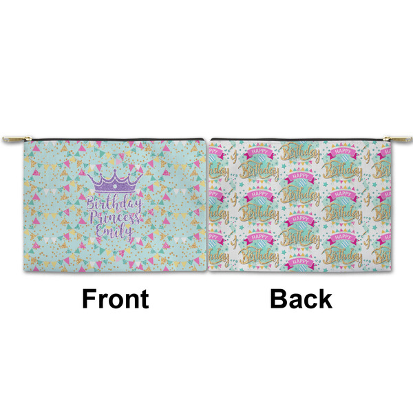 Birthday Princess Small Zipper Pouch Approval (Front and Back)