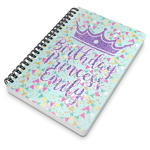 Birthday Princess Spiral Journal 7 x 10 - Main