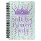 Birthday Princess Spiral Notebook - 7x10 w/ Name or Text