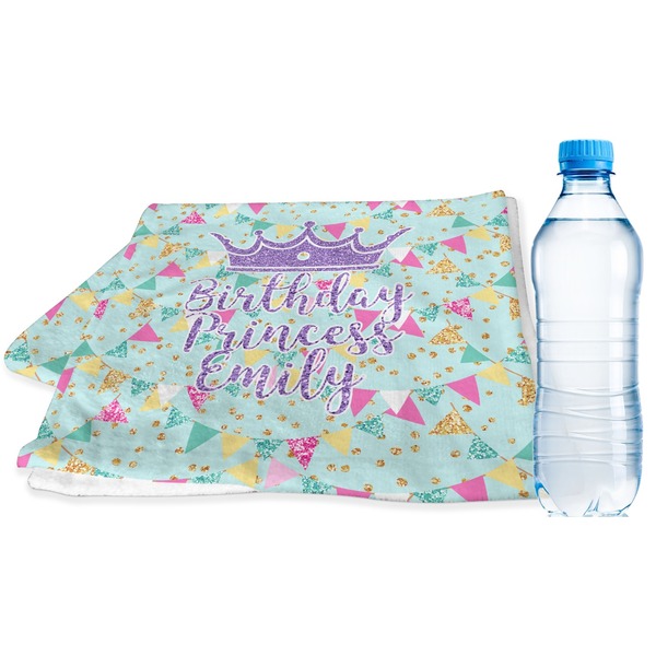 Custom Birthday Princess Sports & Fitness Towel (Personalized)