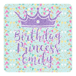 Birthday Princess Square Decal - Small (Personalized)