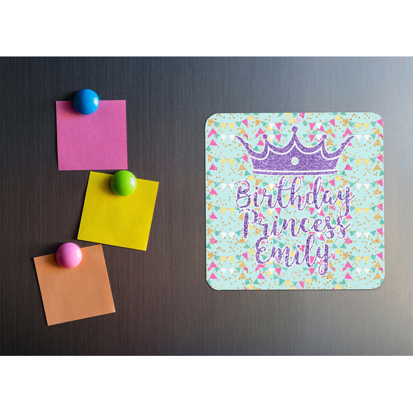 Birthday Princess Square Fridge Magnet - LIFESTYLE