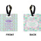 Birthday Princess Square Luggage Tag (Front + Back)