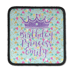 Birthday Princess Iron On Square Patch w/ Name or Text