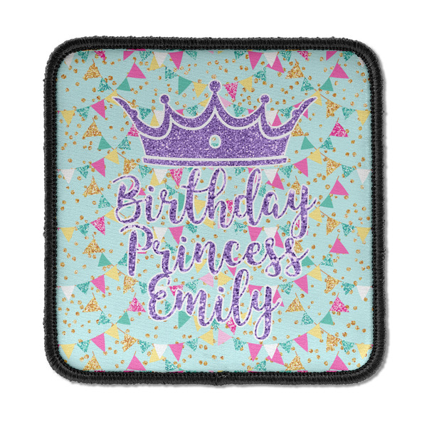 Custom Birthday Princess Iron On Square Patch w/ Name or Text