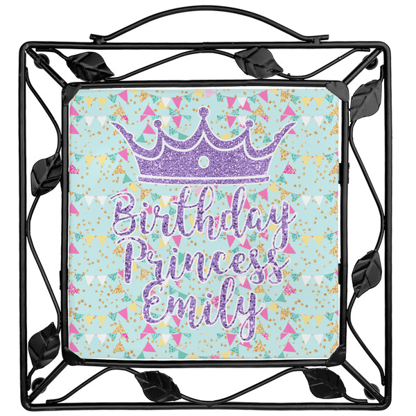 Custom Birthday Princess Square Trivet (Personalized)