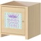 Birthday Princess Square Wall Decal on Wooden Cabinet