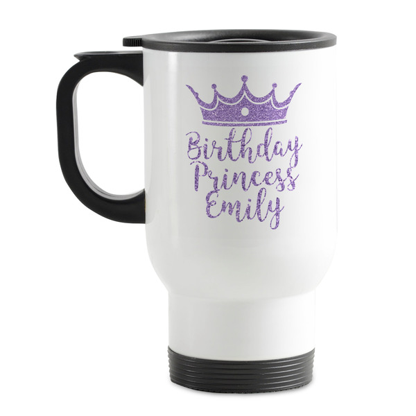 Custom Birthday Princess Stainless Steel Travel Mug with Handle