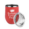 Birthday Princess Stainless Wine Tumblers - Coral - Single Sided - Alt View