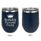 Birthday Princess Stainless Wine Tumblers - Navy - Single Sided - Approval