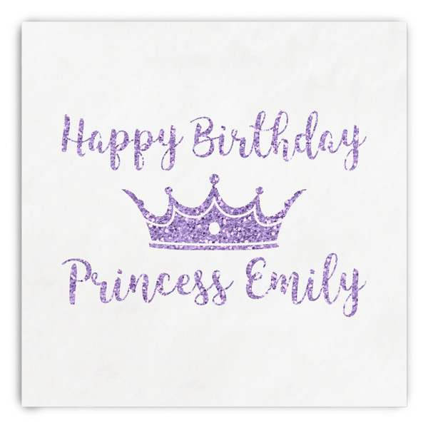 Custom Birthday Princess Paper Dinner Napkins (Personalized)